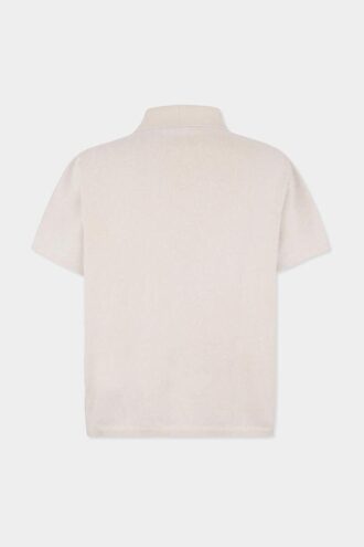 Dzianinowa koszulka polo z monogramem