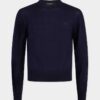 Dzianinowy sweter z okrągłym dekoltem Dzianinowy sweter z okrągłym dekoltem