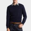 Dzianinowy sweter z okrągłym dekoltem Dzianinowy sweter z okrągłym dekoltem