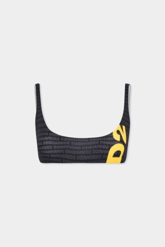 Góra bikini z logo Dsquared2