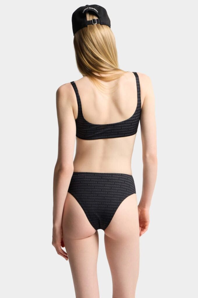 Góra bikini z logo Dsquared2
