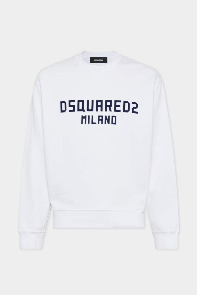 Idealnie dopasowana bluza z okrągłym dekoltem Dsquared2 Milano Idealnie dopasowana bluza z okrągłym dekoltem Dsquared2 Milano