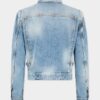 Jasna kurtka jeansowa z praniem Diagonale w stylu lat 70.