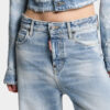 Jasne, luźne Jeansy z efektem Diagonale Wash Jasne, luźne Jeansy z efektem Diagonale Wash