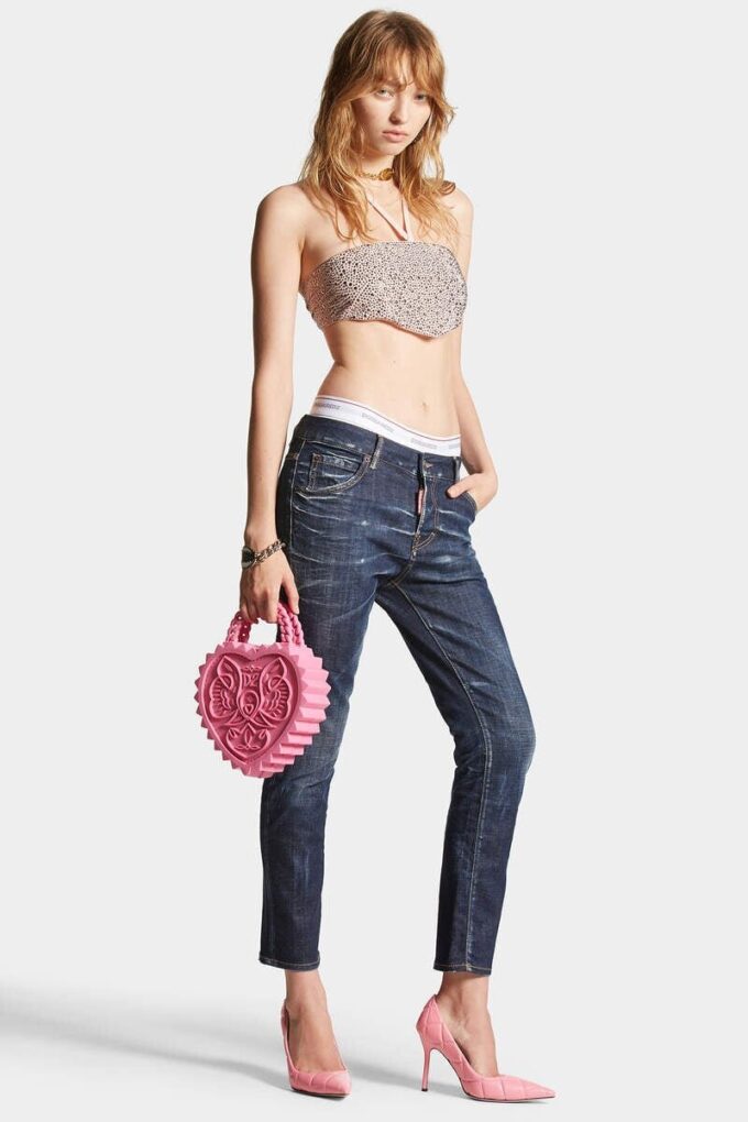 Jeansy Cool Girl w ciemnym, czystym odcieniu Jeansy Cool Girl w ciemnym, czystym odcieniu