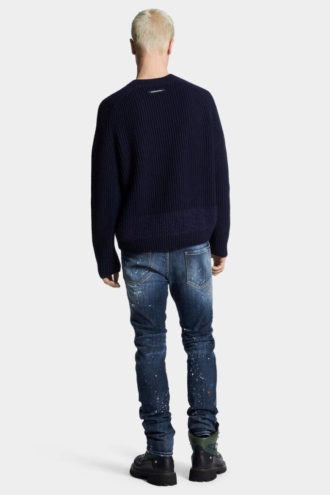 Jeansy Cool Guy w średniej czerwonej plamce Jeansy Cool Guy w średniej czerwonej plamce