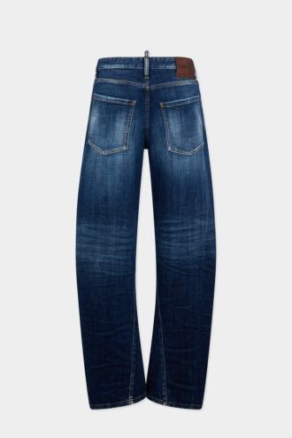Jeansy Loose Twist w ciemnym odcieniu Smoker Wash