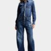 Jeansy Loose Twist w ciemnym odcieniu Smoker Wash Jeansy Loose Twist w ciemnym odcieniu Smoker Wash