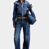 Jeansy Loose Twist w ciemnym odcieniu Smoker Wash Jeansy Loose Twist w ciemnym odcieniu Smoker Wash