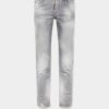 Jeansy skinny w kolorze szarym z efektem sprania Jeansy skinny w kolorze szarym z efektem sprania