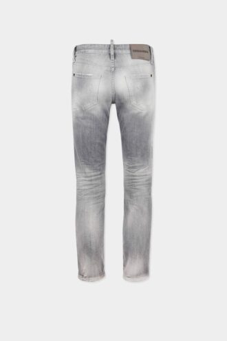 Jeansy skinny w kolorze szarym z efektem sprania Jeansy skinny w kolorze szarym z efektem sprania