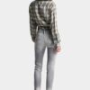 Jeansy skinny w kolorze szarym z efektem sprania Jeansy skinny w kolorze szarym z efektem sprania