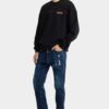 Jeansy Teddy Mini Front w ciemnym odcieniu Smoker Wash