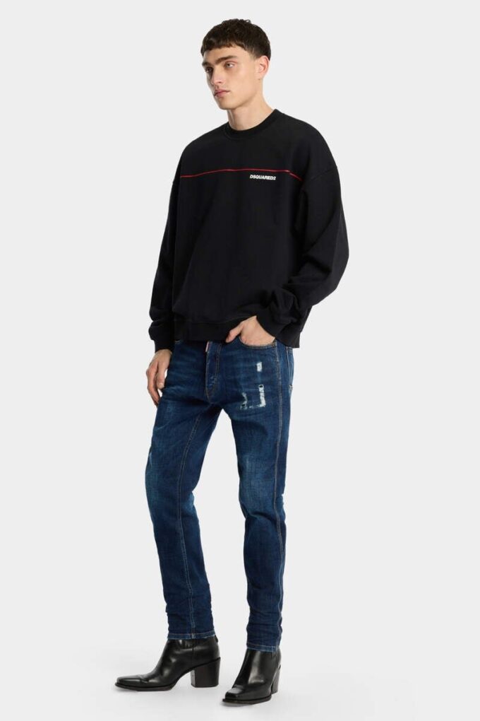 Jeansy Teddy Mini Front w ciemnym odcieniu Smoker Wash