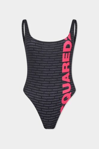 Jednoczęściowy kostium kąpielowy z logo Dsquared2