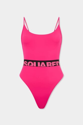 Jednoczęściowy kostium kąpielowy z logo Dsquared2