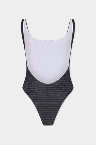 Jednoczęściowy kostium kąpielowy z logo Dsquared2