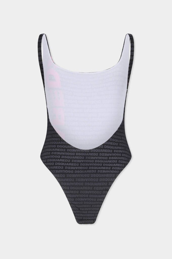 Jednoczęściowy kostium kąpielowy z logo Dsquared2
