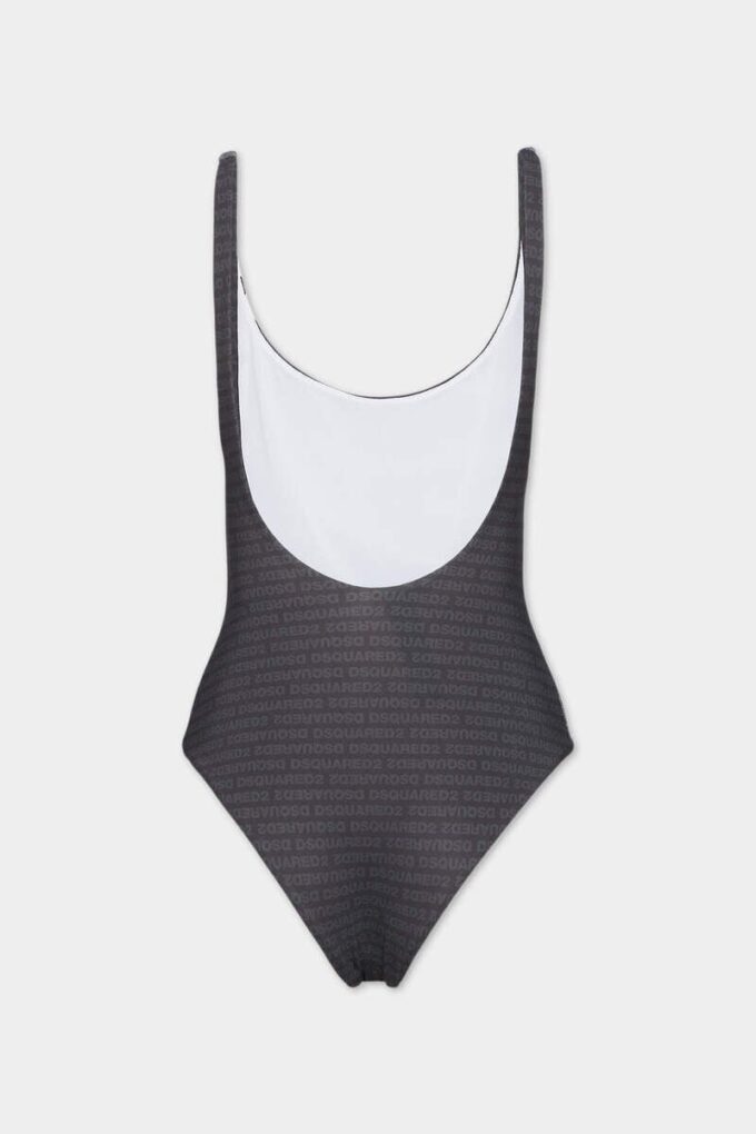 Jednoczęściowy kostium kąpielowy z logo Dsquared2