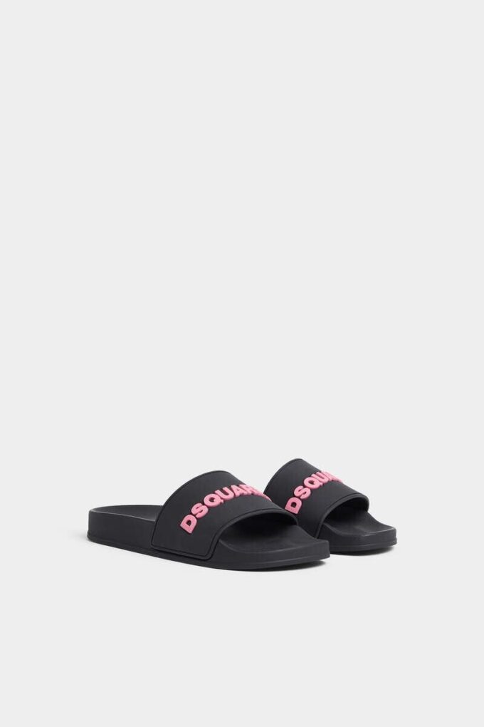 Klapki z logo Dsquared2