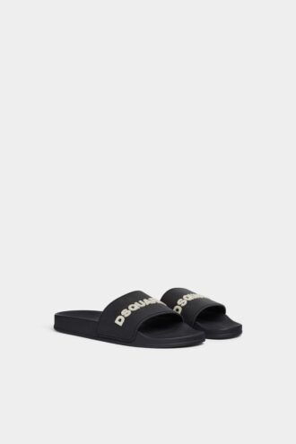 Klapki z logo Dsquared2