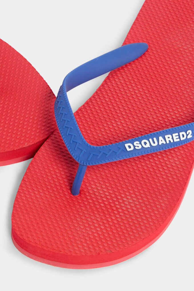 Klapki z logo Dsquared2