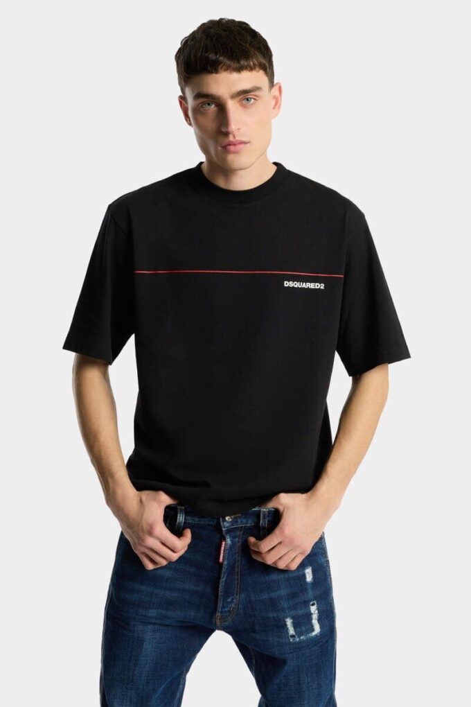 Koszula Dsquared2 Tape o luźnym kroju Koszula Dsquared2 Tape o luźnym kroju