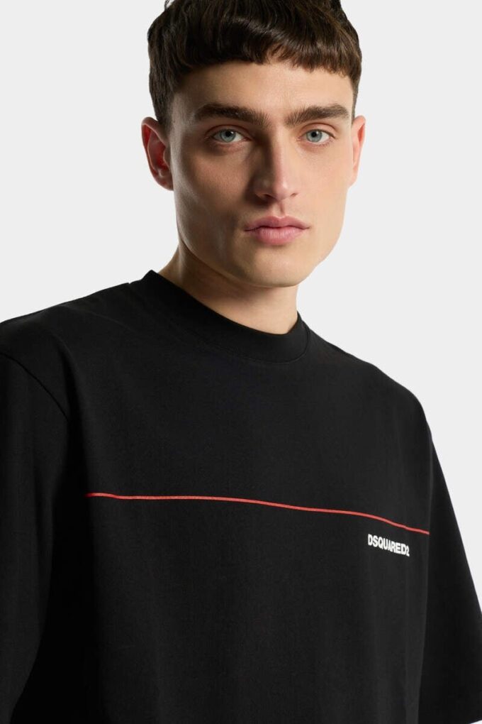 Koszula Dsquared2 Tape o luźnym kroju Koszula Dsquared2 Tape o luźnym kroju