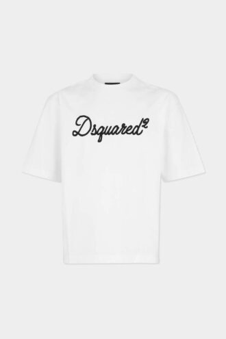 Koszula Dsquared2 z haftem o luźnym kroju