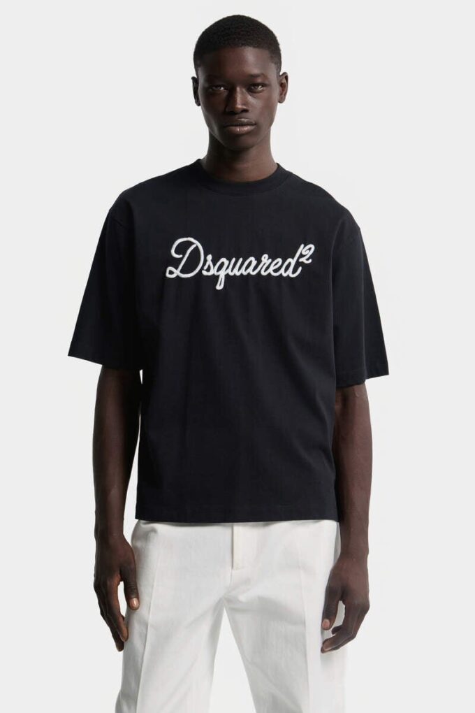 Koszula Dsquared2 z haftem o luźnym kroju Koszula Dsquared2 z haftem o luźnym kroju