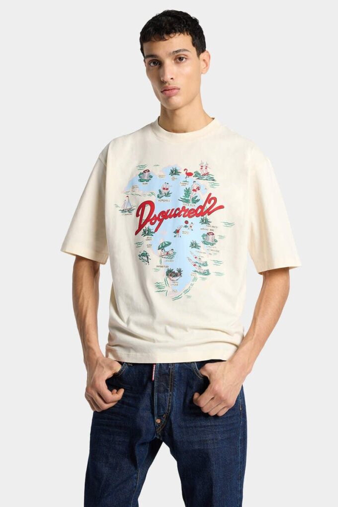 Koszulka Aloha Souvenir o luźnym kroju