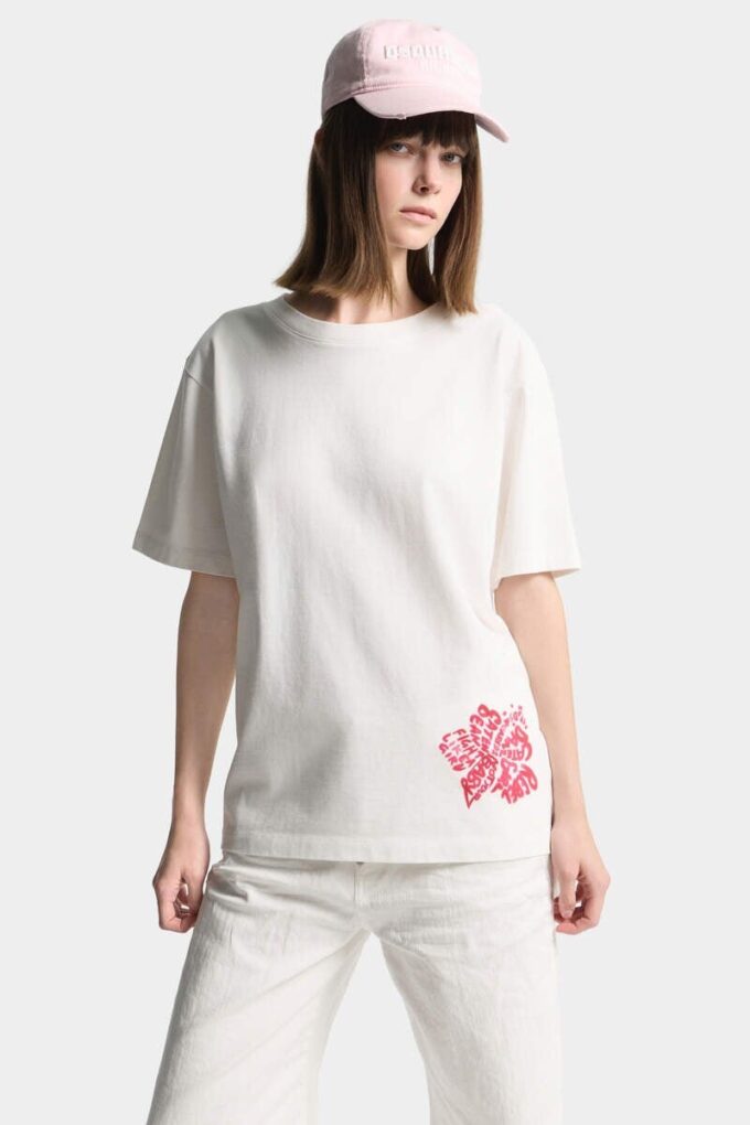 Koszulka Hibiscus o luźnym kroju Koszulka Hibiscus o luźnym kroju