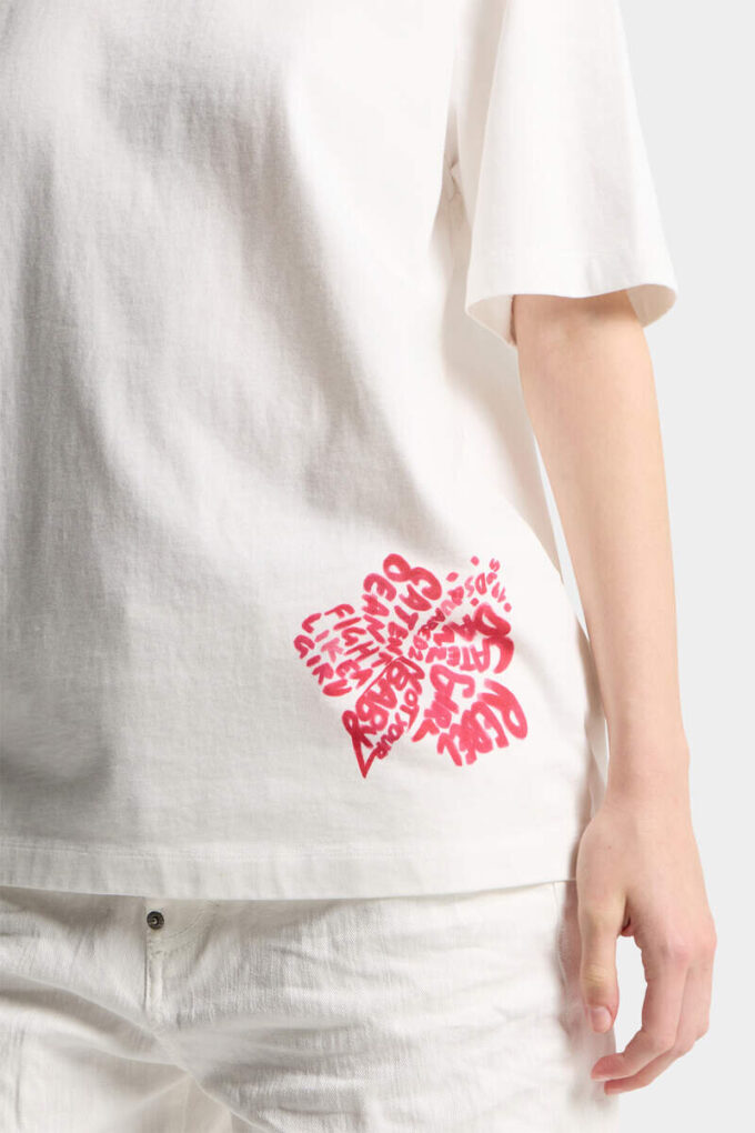 Koszulka Hibiscus o luźnym kroju Koszulka Hibiscus o luźnym kroju