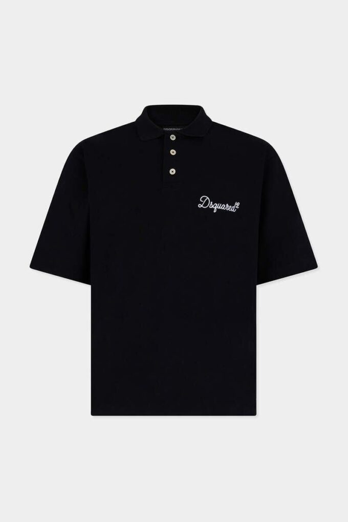 Koszulka polo Dsquared2 w charakterystycznym stylu tenisowym