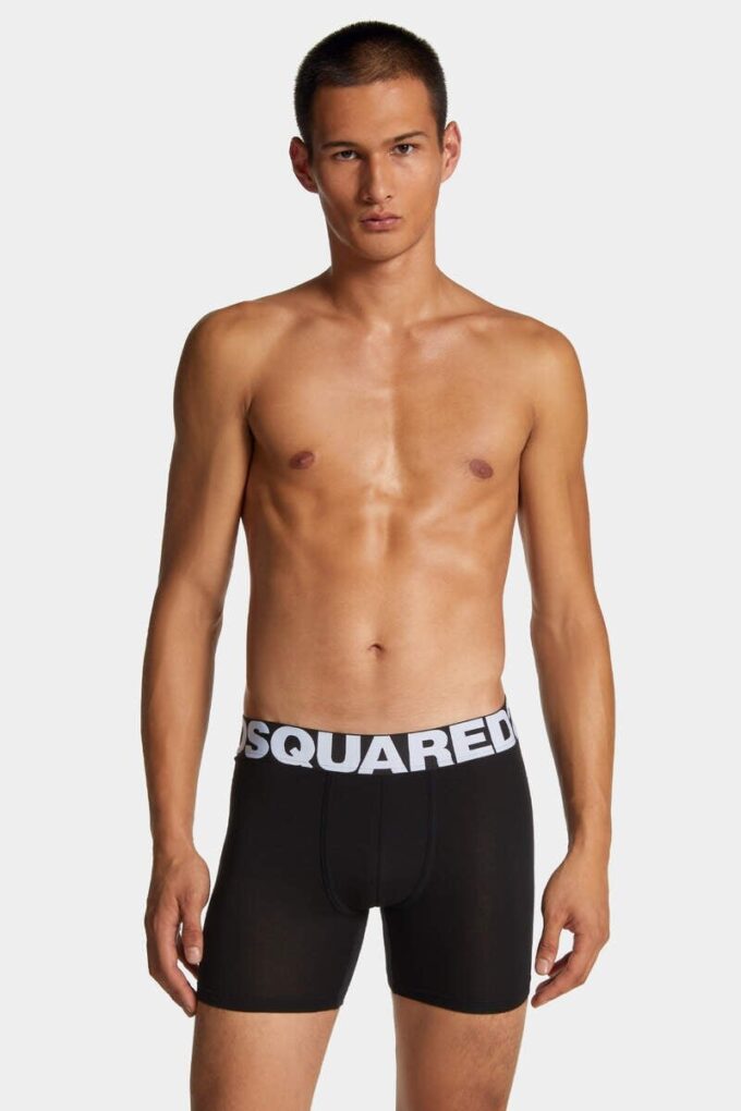 Kąpielówki Dsquared2 z dużym logo Kąpielówki Dsquared2 z dużym logo