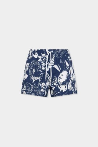 Kąpielówki typu boxer Midi z motywem tańczących kwiatów