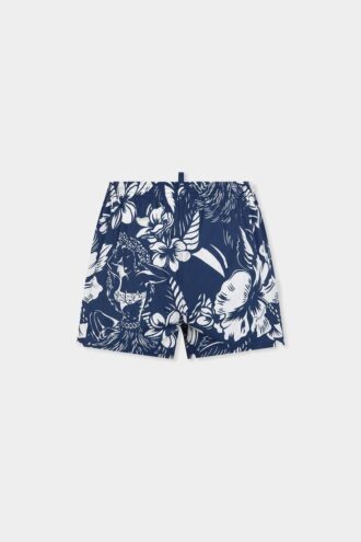 Kąpielówki typu boxer Midi z motywem tańczących kwiatów