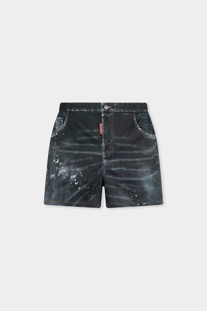 Kąpielówki typu boxer midi z pięcioma kieszeniami Kąpielówki typu boxer midi z pięcioma kieszeniami