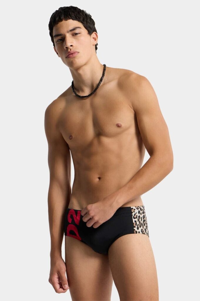 Kąpielówki z logo Dsquared2