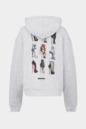 Kultowa bluza z kapturem i zamkiem w stylu boyfriend