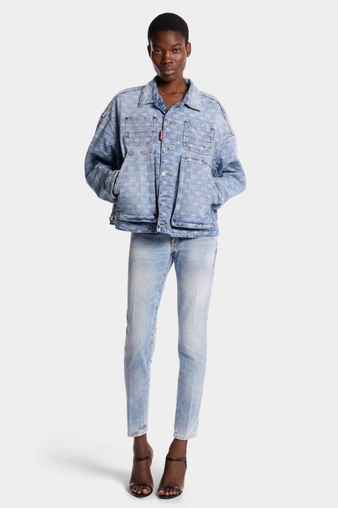 Kurtka dżinsowa unisex w jasnym odcieniu Kurtka dżinsowa unisex w jasnym odcieniu