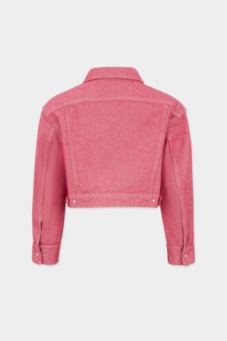 Kurtka jeansowa typu boxy z jeansów oxford