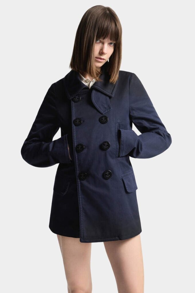 Marynarski płaszcz typu peacoat