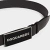 Pasek Dsquared2 z tonową plakietką z logo Pasek Dsquared2 z tonową plakietką z logo