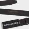 Pasek Dsquared2 z tonową plakietką z logo Pasek Dsquared2 z tonową plakietką z logo