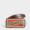 Pasek z plakietką z logo Dsquared2 Pasek z plakietką z logo Dsquared2