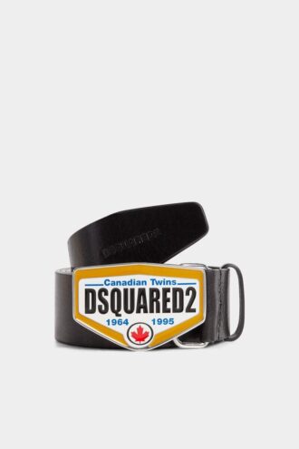 Pasek z plakietką z logo Dsquared2 Pasek z plakietką z logo Dsquared2