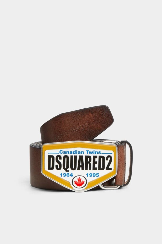 Pasek z plakietką z logo Dsquared2 Pasek z plakietką z logo Dsquared2