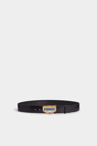 Pasek z plakietką z logo Dsquared2 Pasek z plakietką z logo Dsquared2