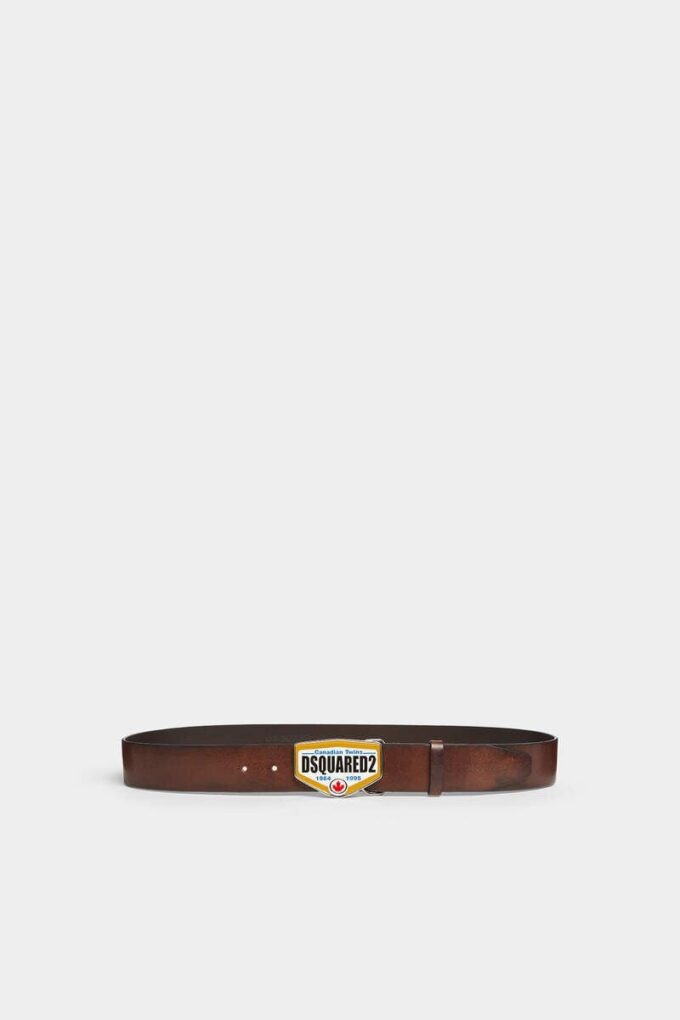 Pasek z plakietką z logo Dsquared2 Pasek z plakietką z logo Dsquared2
